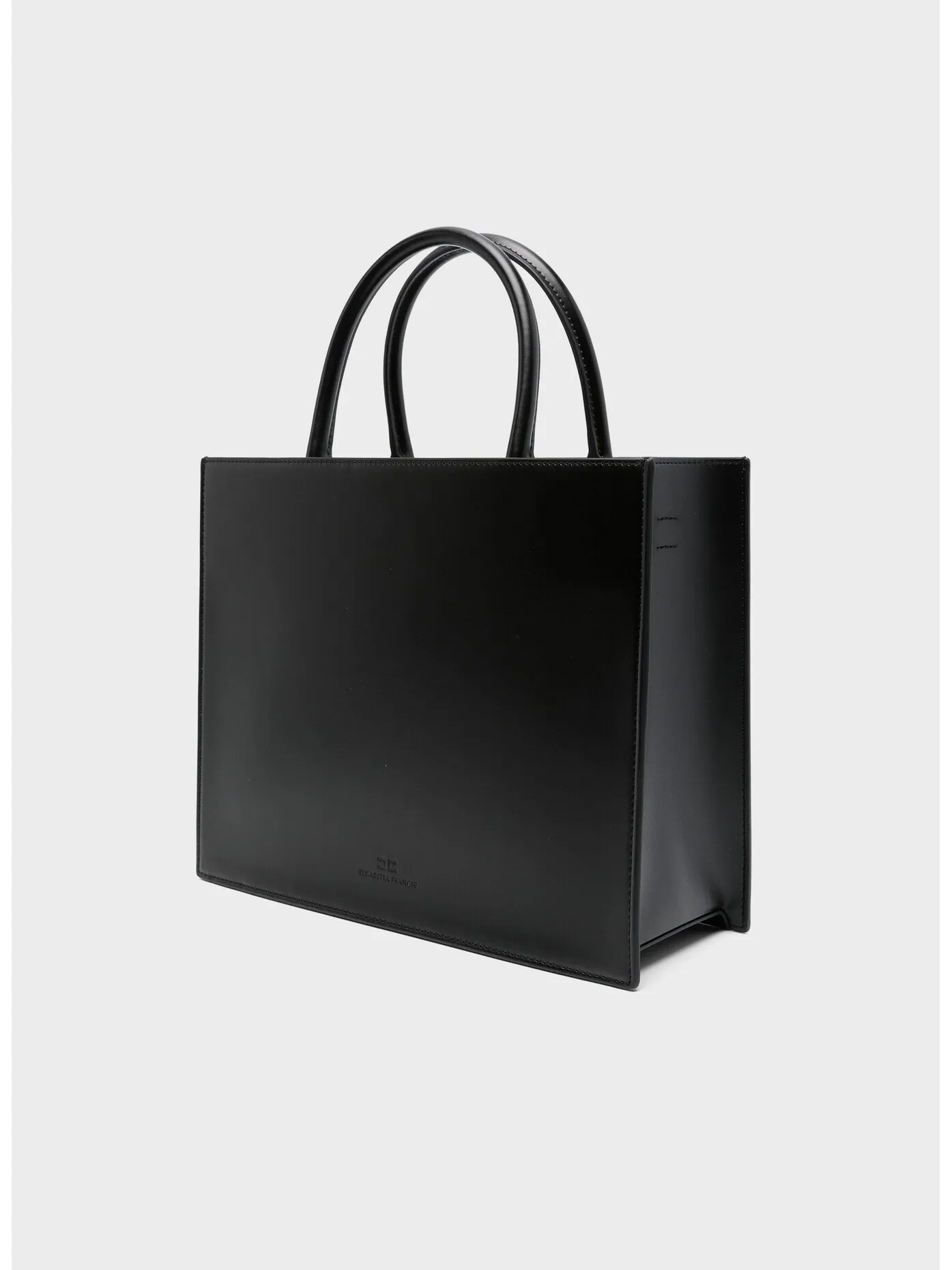     -ELISABETTA FRANCHI    -BORSA TOTE IN PELLE CON LOGO-