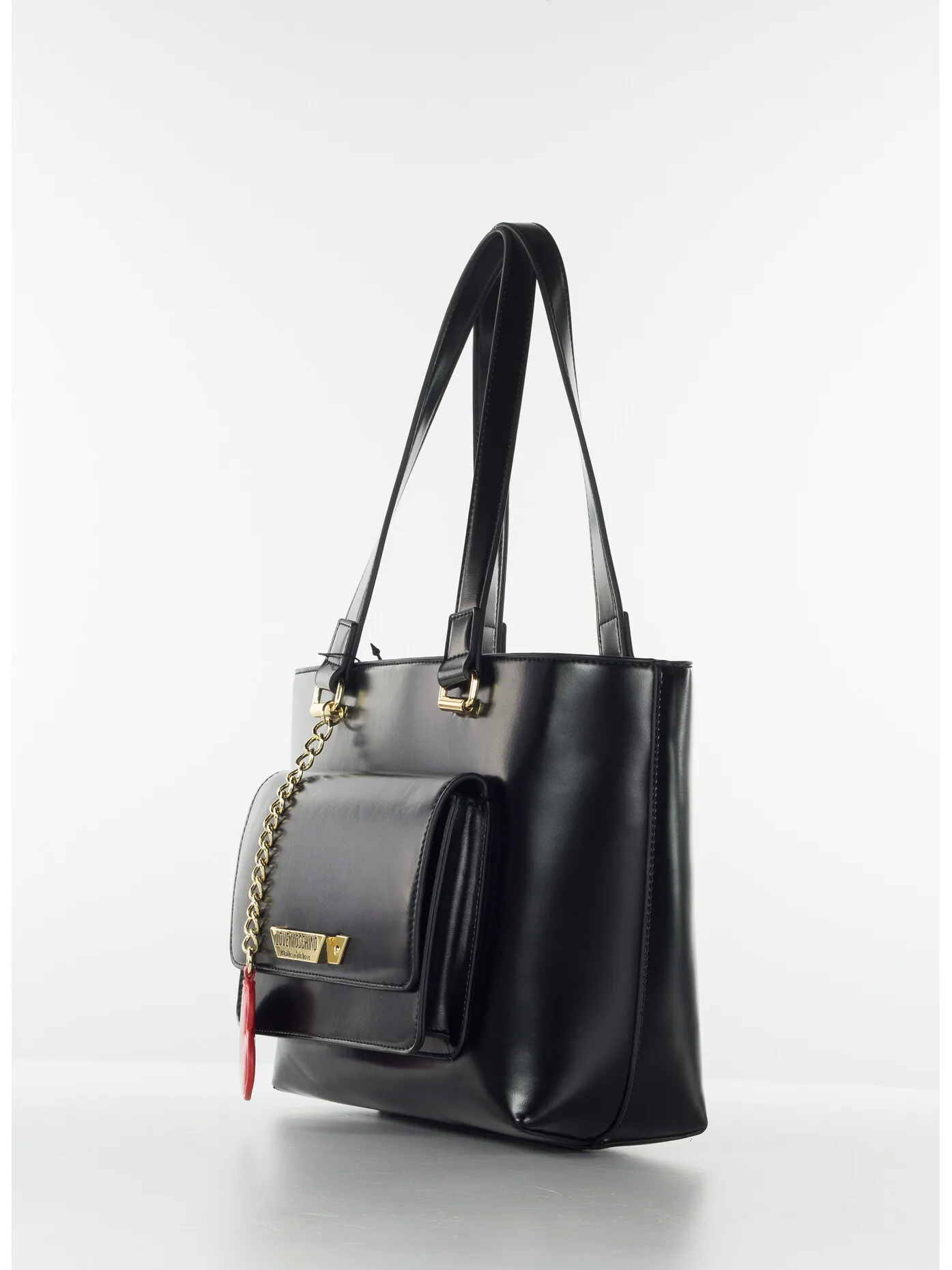     -LOVE MOSCHINO    -BORSA TOTE CON HEART CHARM-