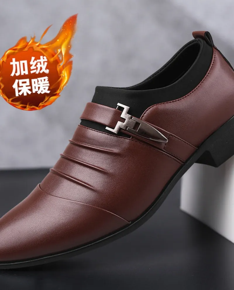 2022 Nuove scarpe casual Calzature da uomo Scarpe formali da lavoro di grandi dimensioni Plus Scarpe da uomo in cashmere Vita qu
