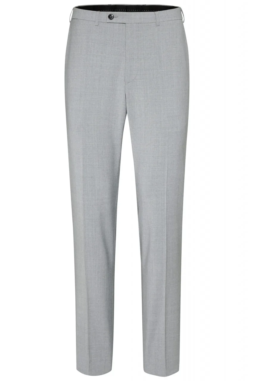 Abito slim fit digel grigio chiaro misto lana bi-stretch