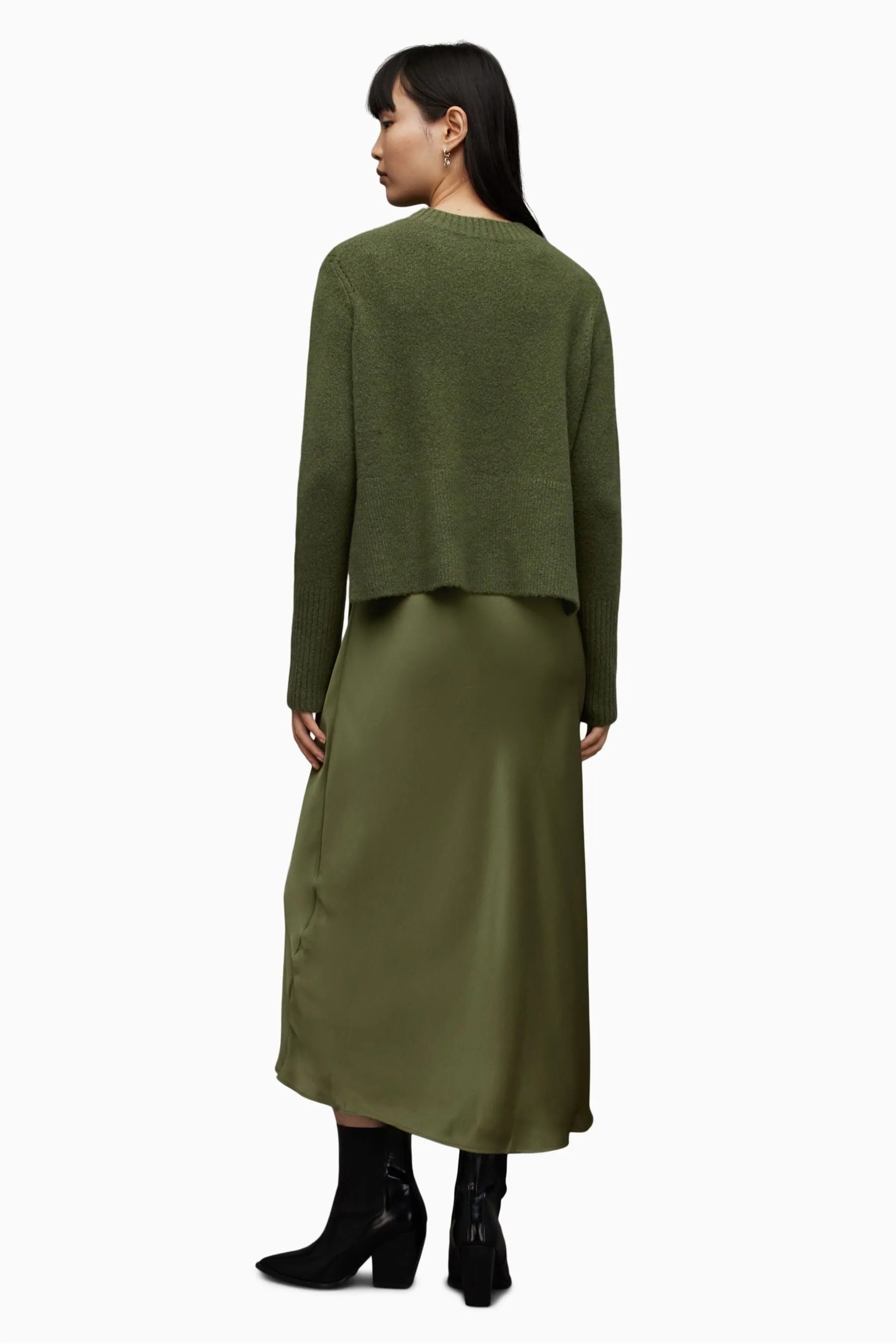 AllSaints - Abito a Girocollo a balze
