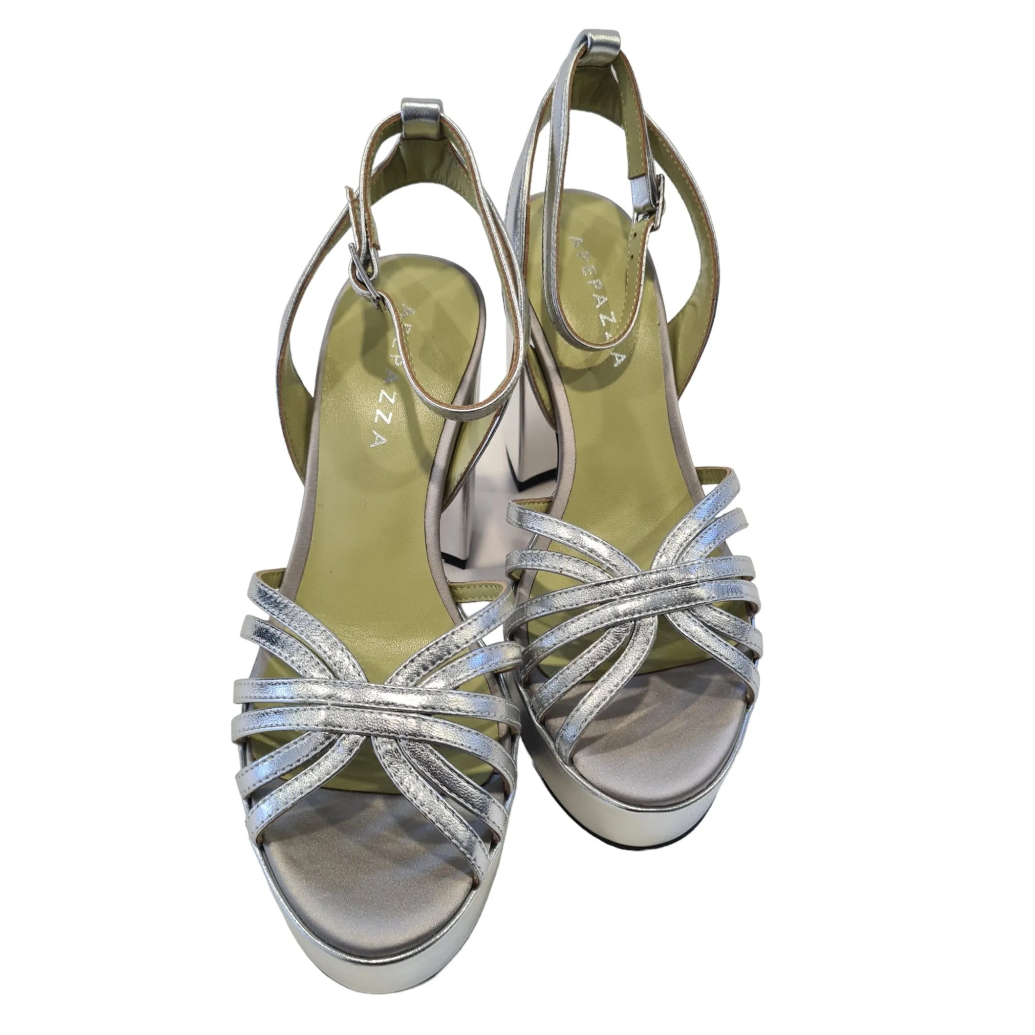 Apepazza sandalo Donna Pelle Argento rif.679