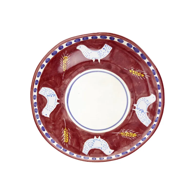 Arcucci Materia piuma bordeaux piatto piano 29 cm