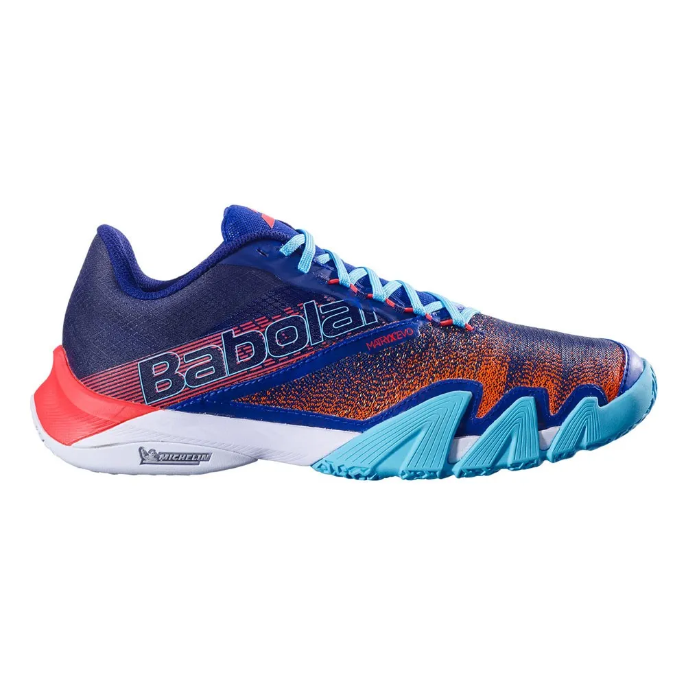 Babolat Padel Jet Premura 2 Blu Rosso Nero - Scarpe Da Tennis Uomo