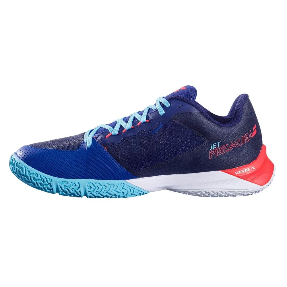 Babolat Padel Jet Premura 2 Blu Rosso Nero - Scarpe Da Tennis Uomo
