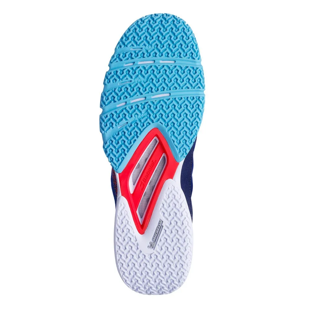 Babolat Padel Jet Premura 2 Blu Rosso Nero - Scarpe Da Tennis Uomo