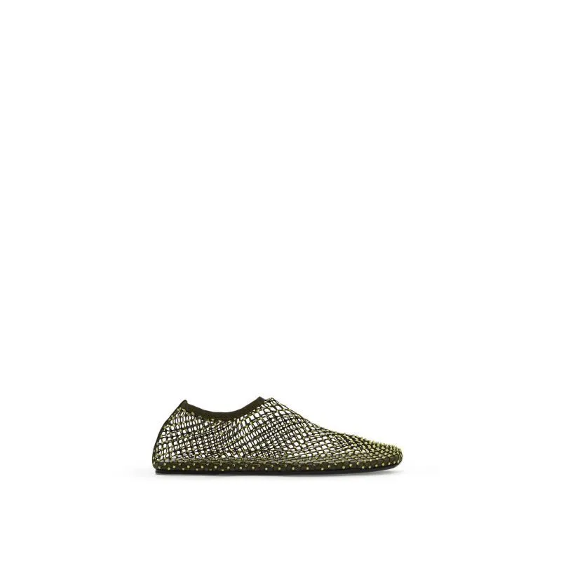 Ballerine Minette in rete con cristalli