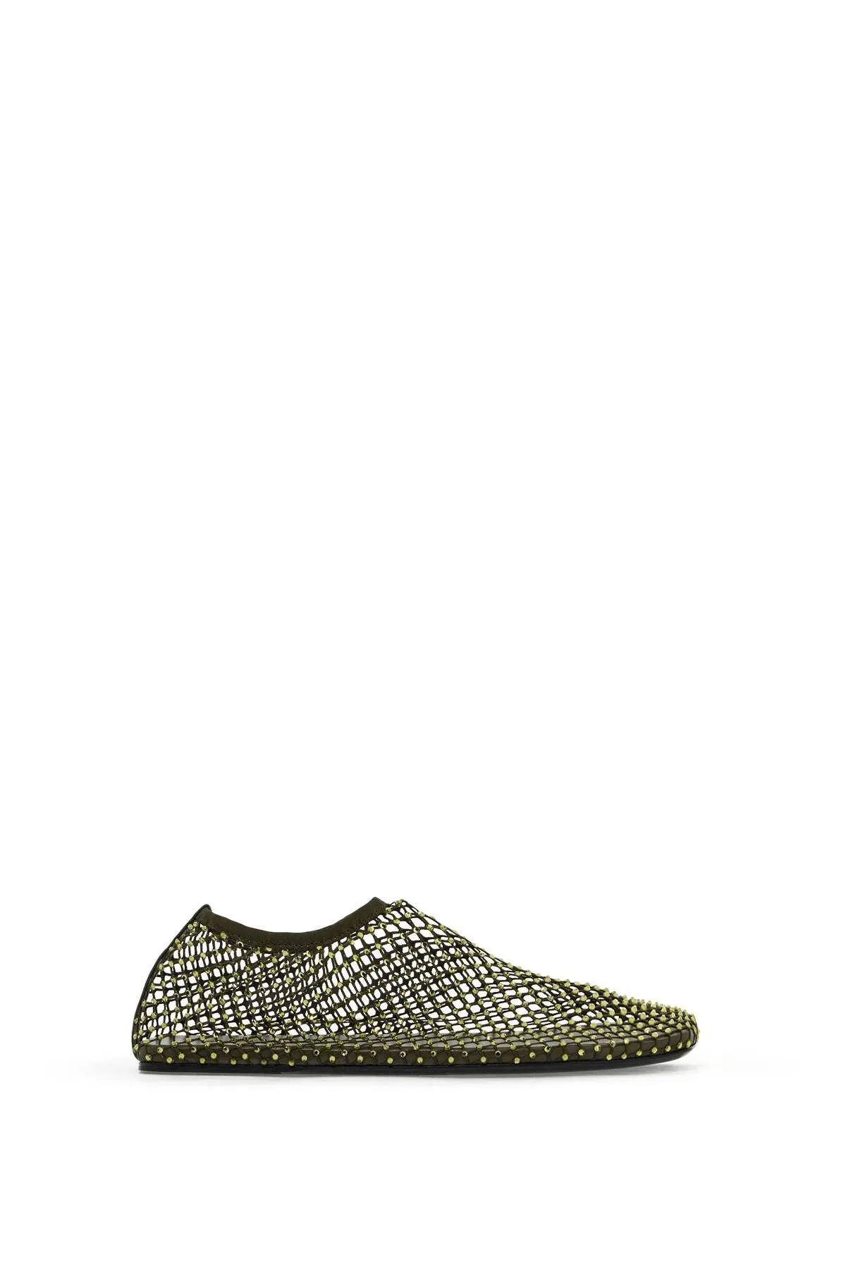 Ballerine Minette in rete con cristalli
