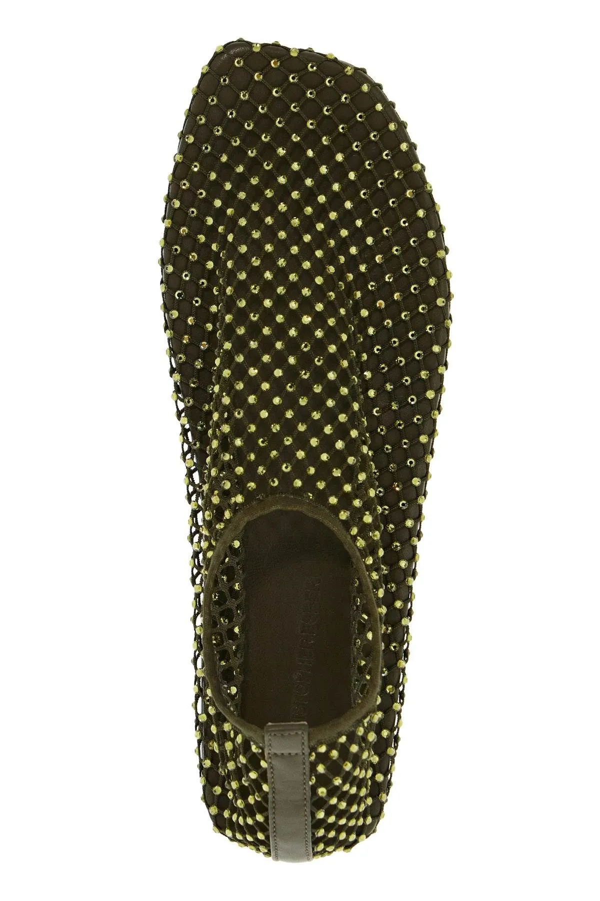 Ballerine Minette in rete con cristalli