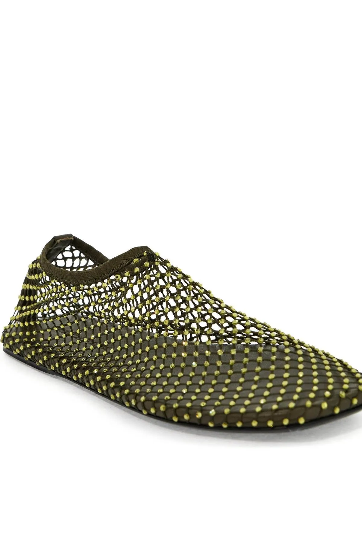 Ballerine Minette in rete con cristalli
