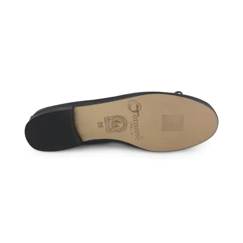 Ballerine nere in pelle