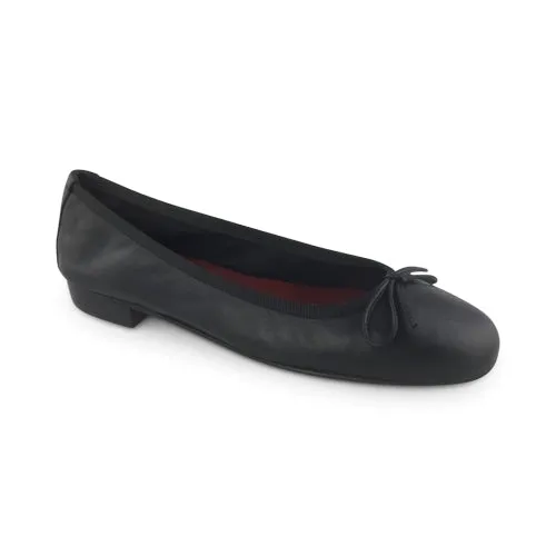 Ballerine nere in pelle