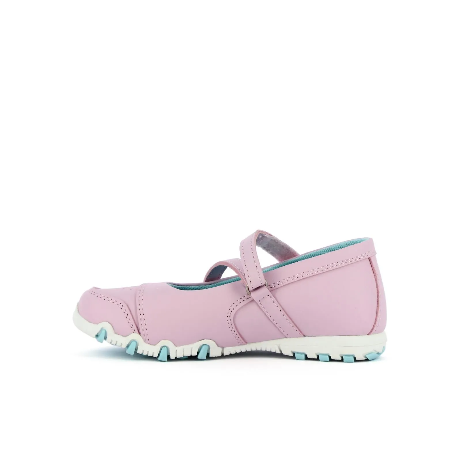 Ballerine sportive rosa da bambina con velcro