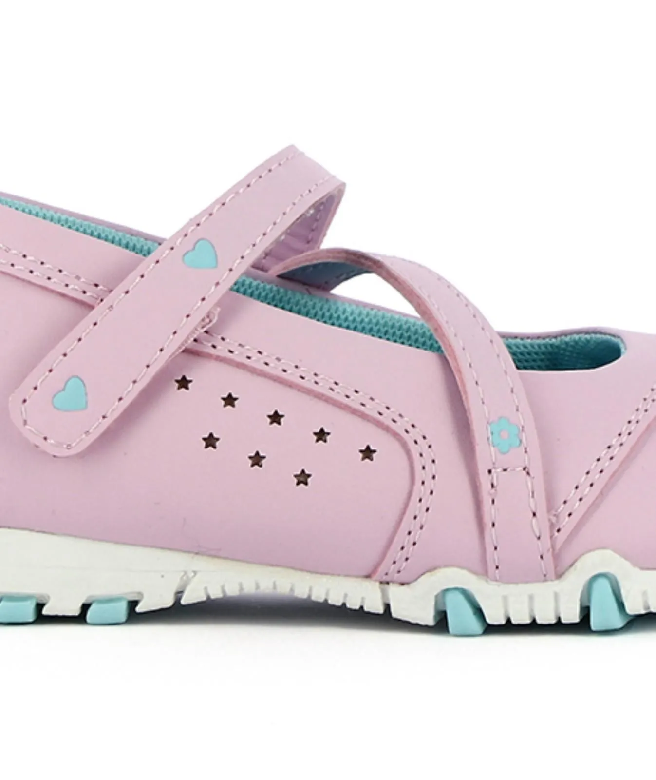 Ballerine sportive rosa da bambina con velcro