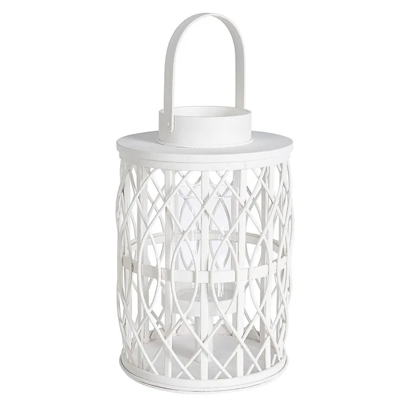 Bizzotto Lanterna Tanami bamboo to bianco l