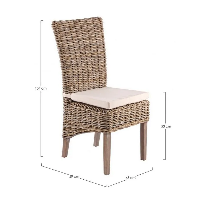 Bizzotto outdoor Sedia con cuscino Luzia