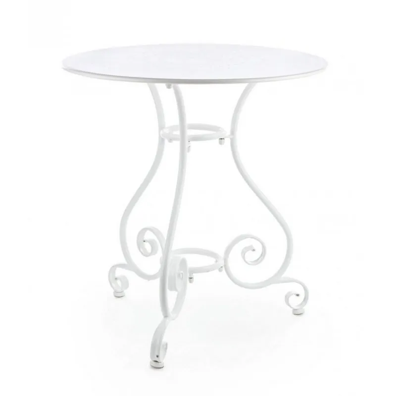 Bizzotto outdoor Tavolo Etienne bianco d70