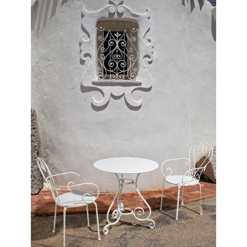 Bizzotto outdoor Tavolo Etienne bianco d70