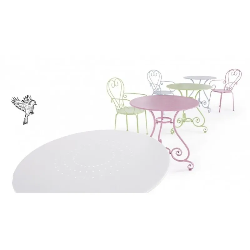 Bizzotto outdoor Tavolo Etienne bianco d70