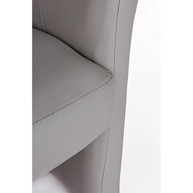 Bizzotto Poltrona c-pouf Rita grigio chiaro
