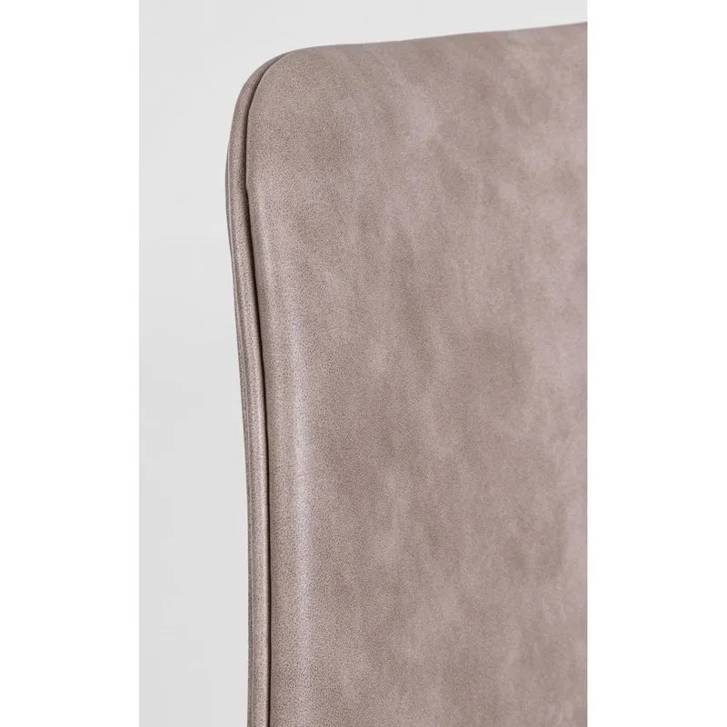 Bizzotto Set 2 sedie Kyra nero PU beige vintage