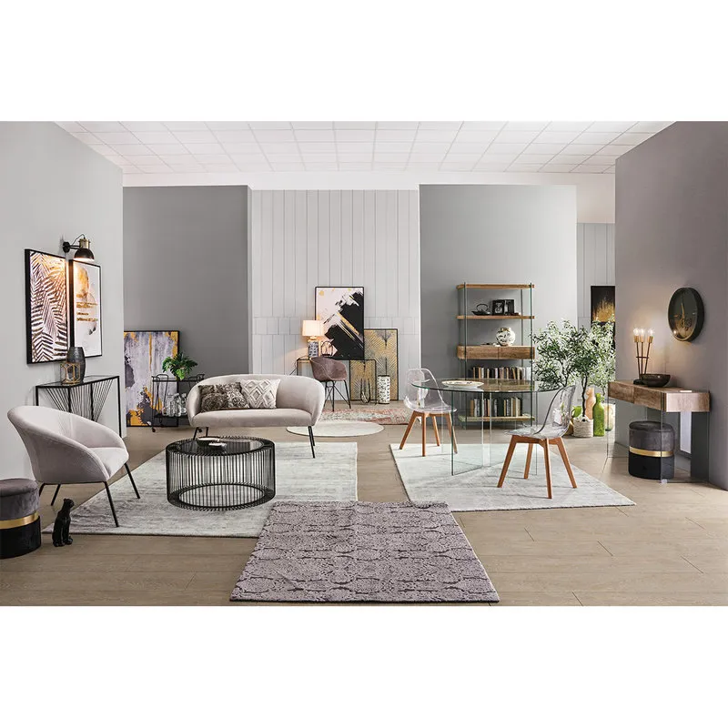 Bizzotto Tappeto Delhi grigio scuro 160x230