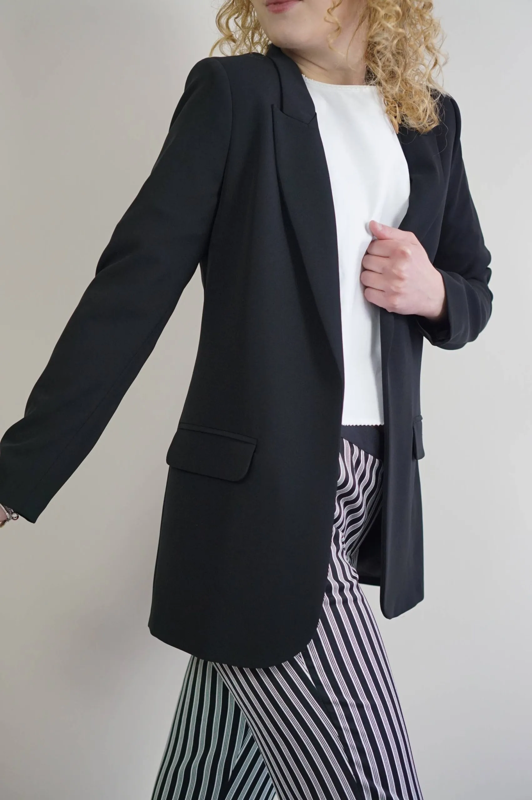blazer nero donna