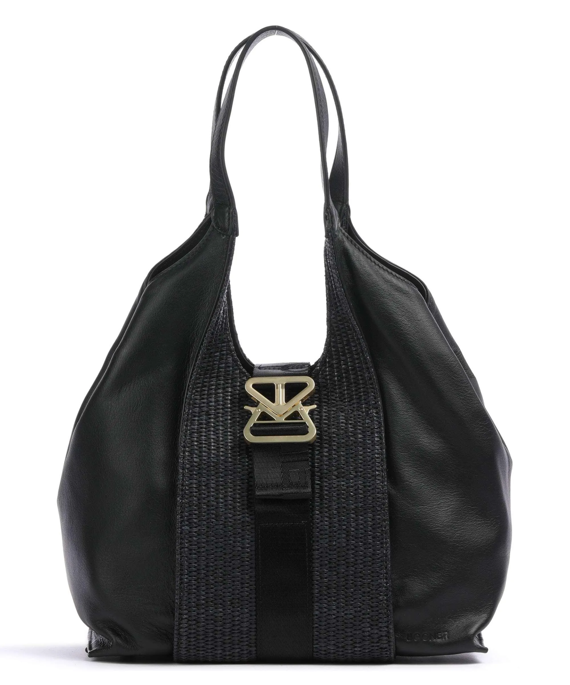  Bogner Zuoz Rafia Lottie Borsa shopper morbida pelle bovina, libro nero  