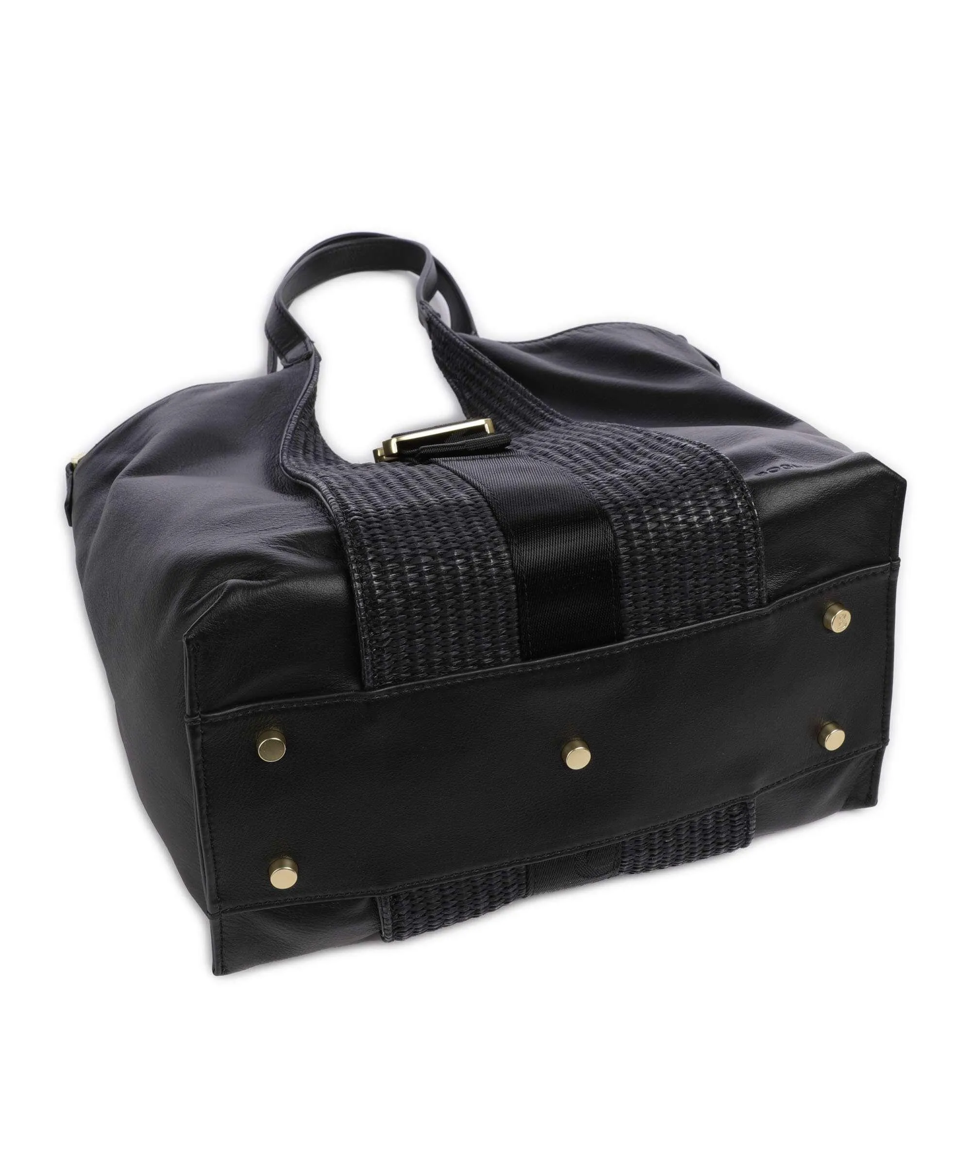  Bogner Zuoz Rafia Lottie Borsa shopper morbida pelle bovina, libro nero  