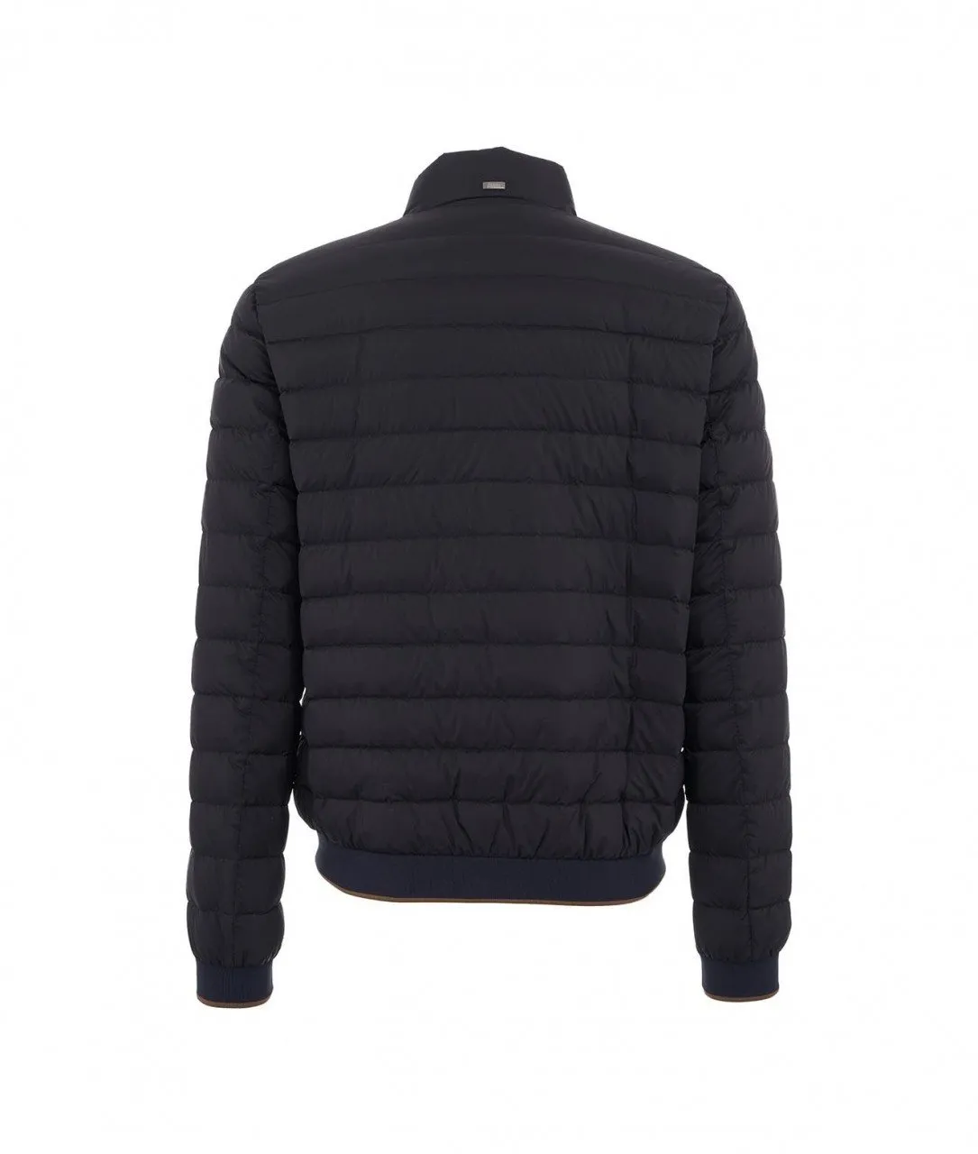 Bomber in piuma blu scuro blu scuro