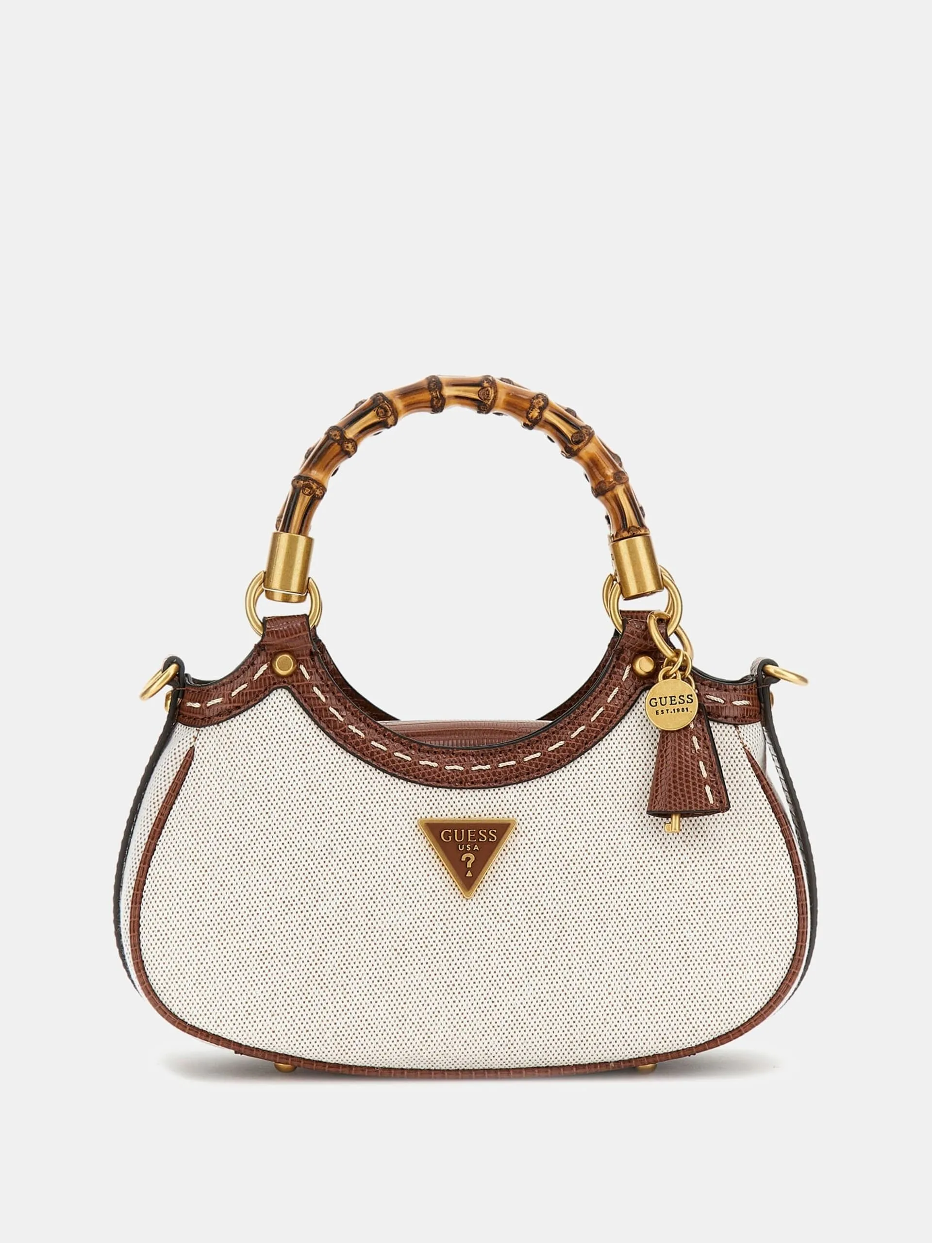 Borsa a mano zabry bamboo guess