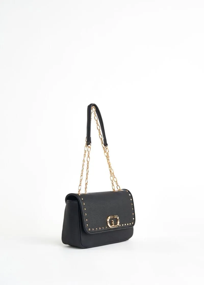 Borsa a spalla con borchie