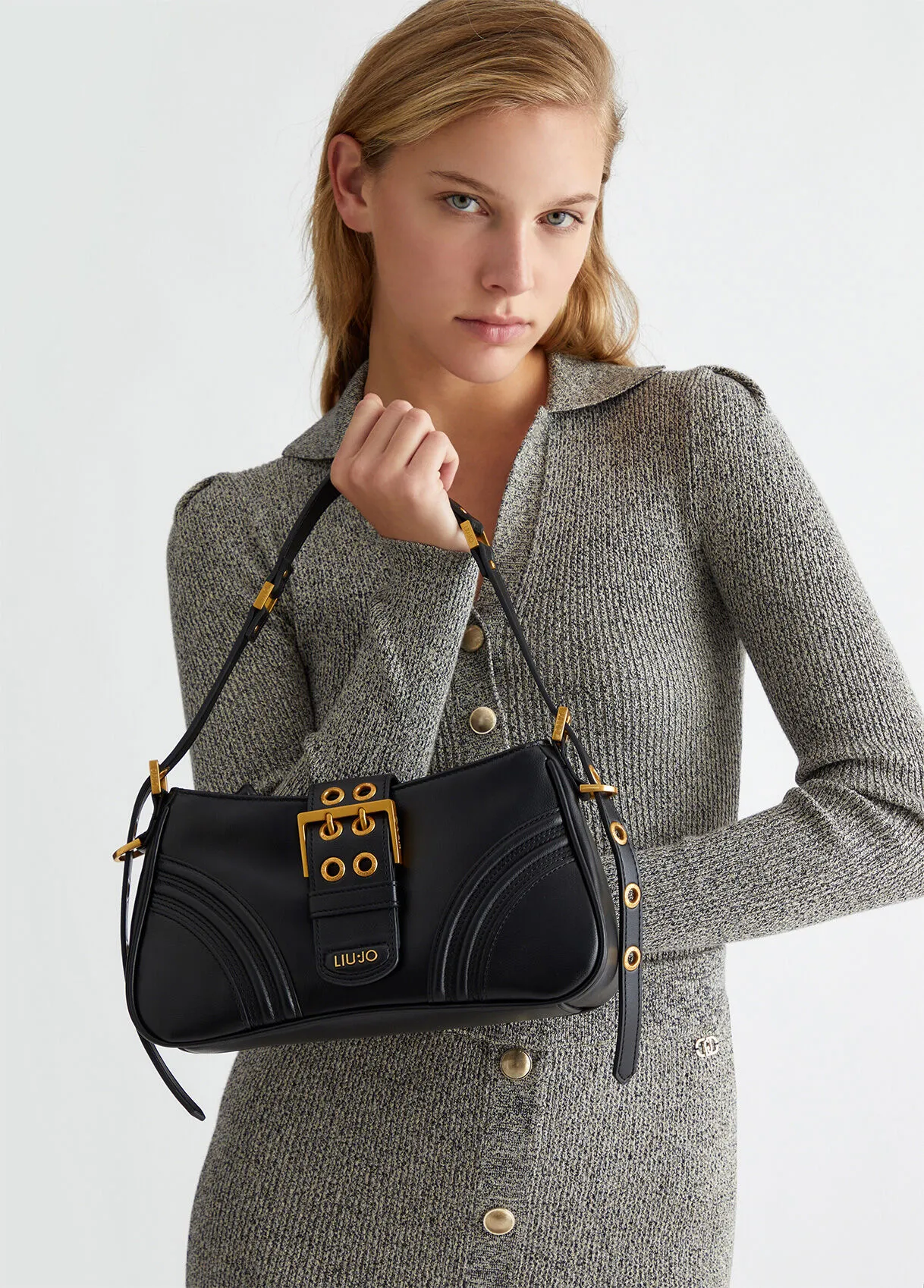 Borsa a spalla con fibbia