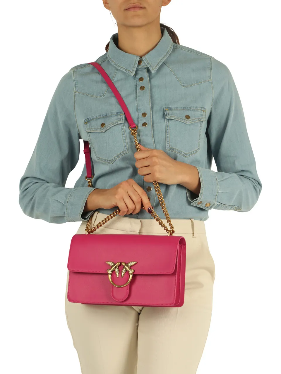 Borsa a tracolla in pelle LOVE ONE CLASSIC DC.