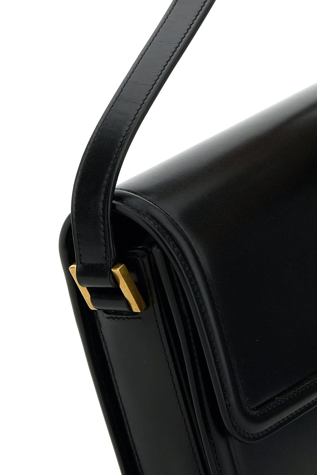 Borsa a tracolla Solferino media in pelle nera    