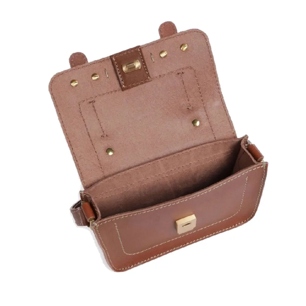 Borsa Donna Mini a Mano THE BRIDGE linea Ester in Pelle Marrone