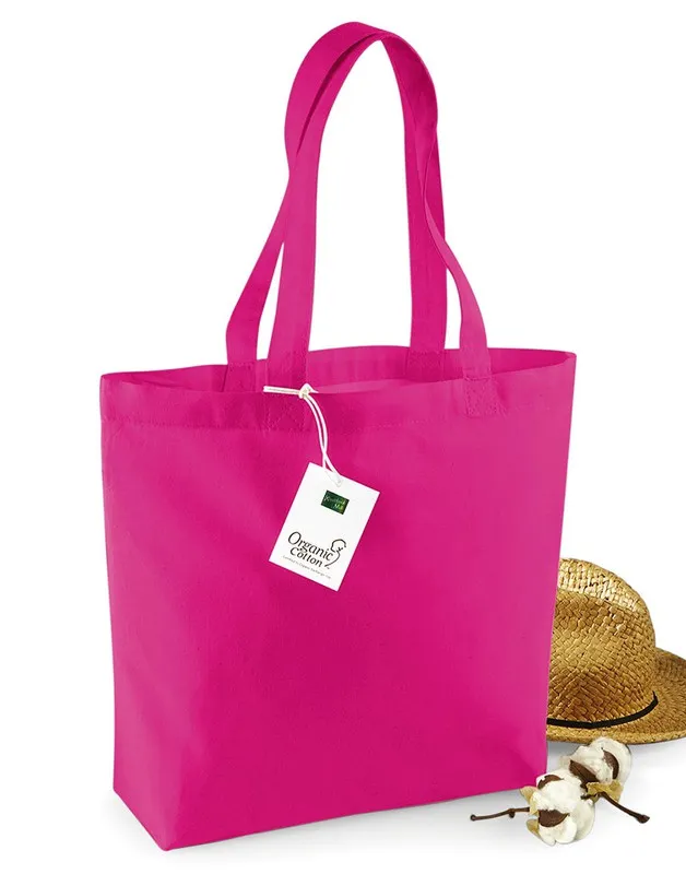Borsa shopping biologica manico lungo