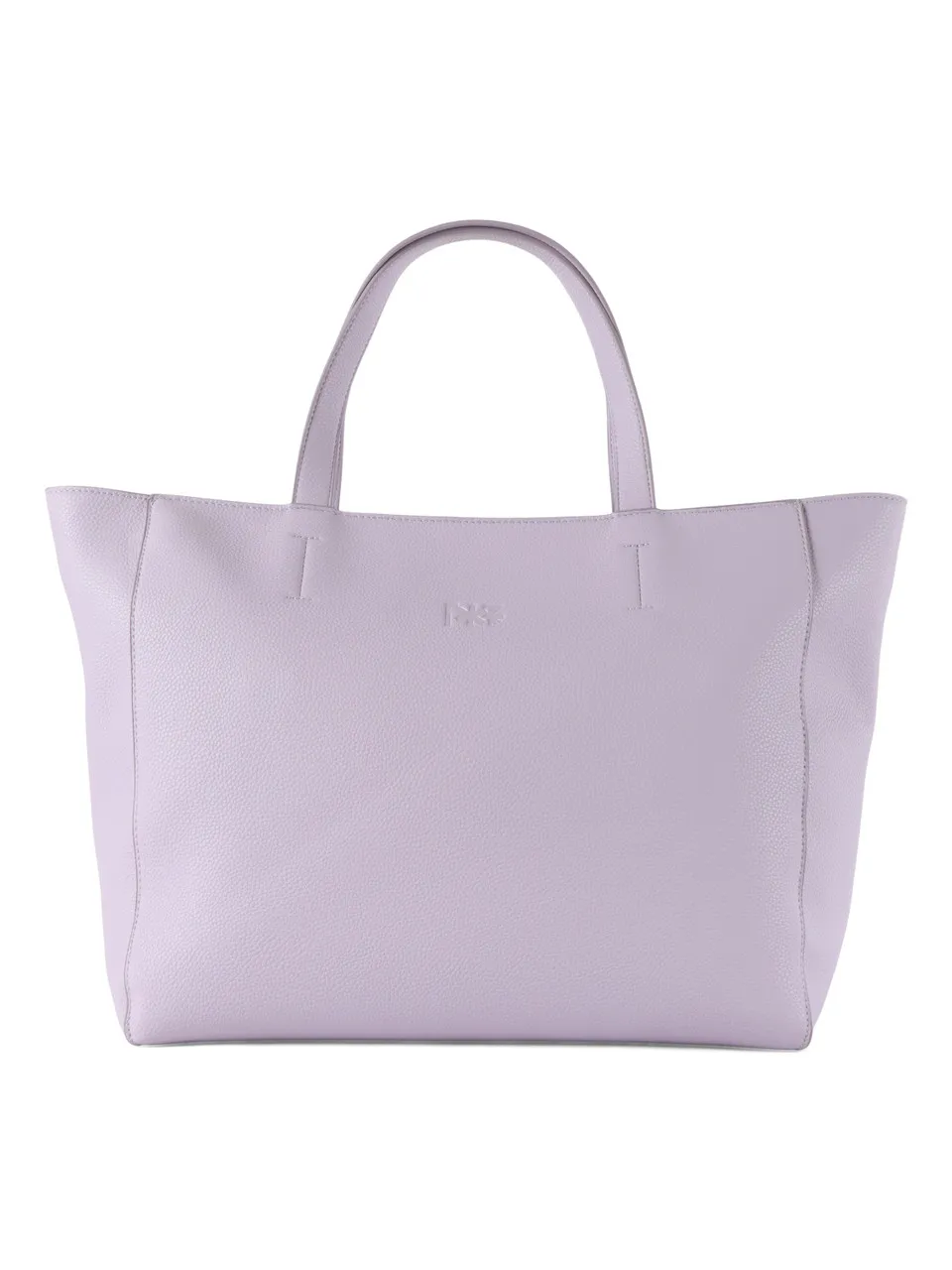 Borsa shopping effetto martellato con logo impresso