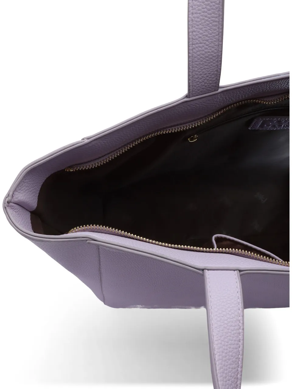 Borsa shopping effetto martellato con logo impresso