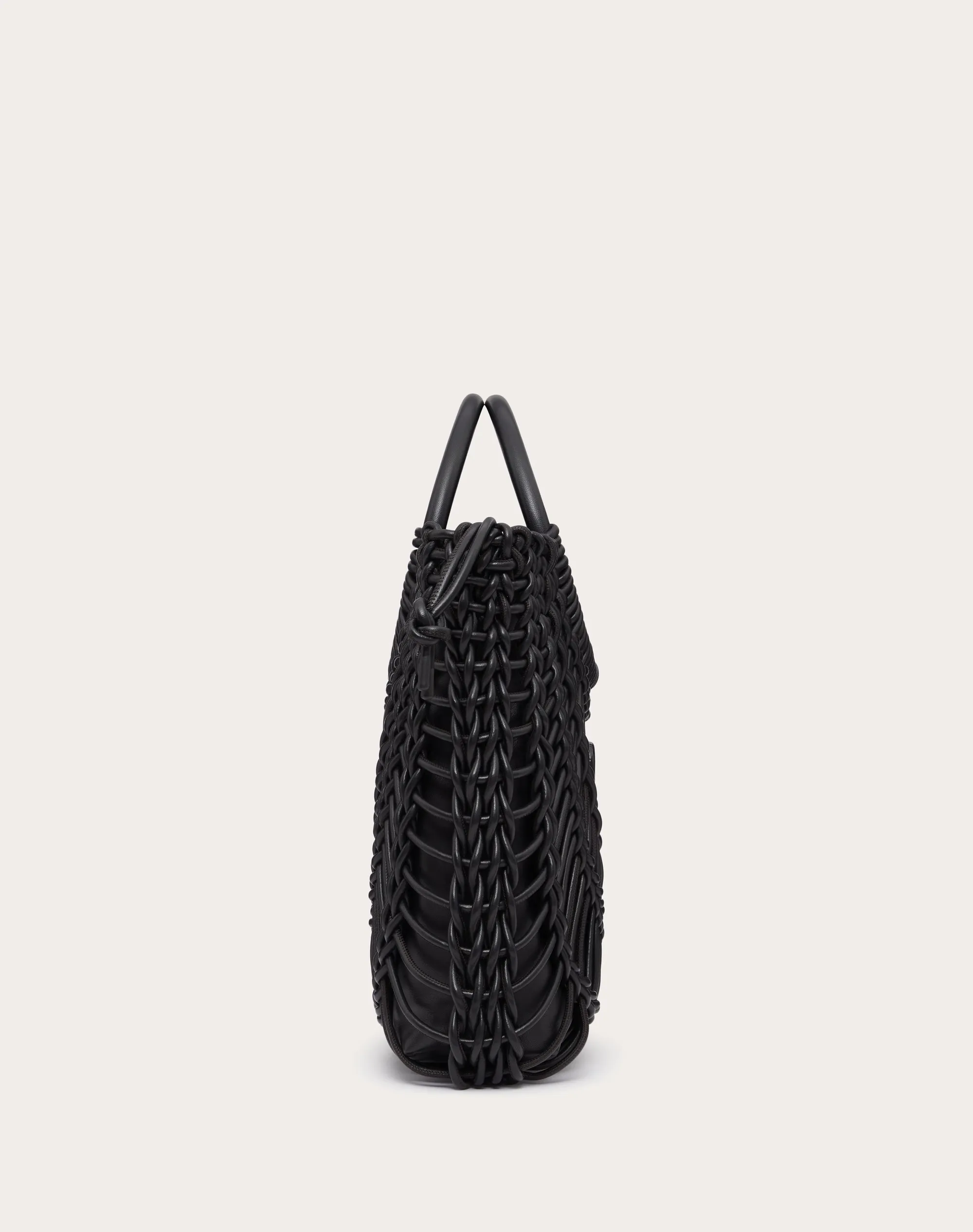 BORSA SHOPPING VALENTINO GARAVANI ALLKNOTS IN PELLE INTRECCIATA