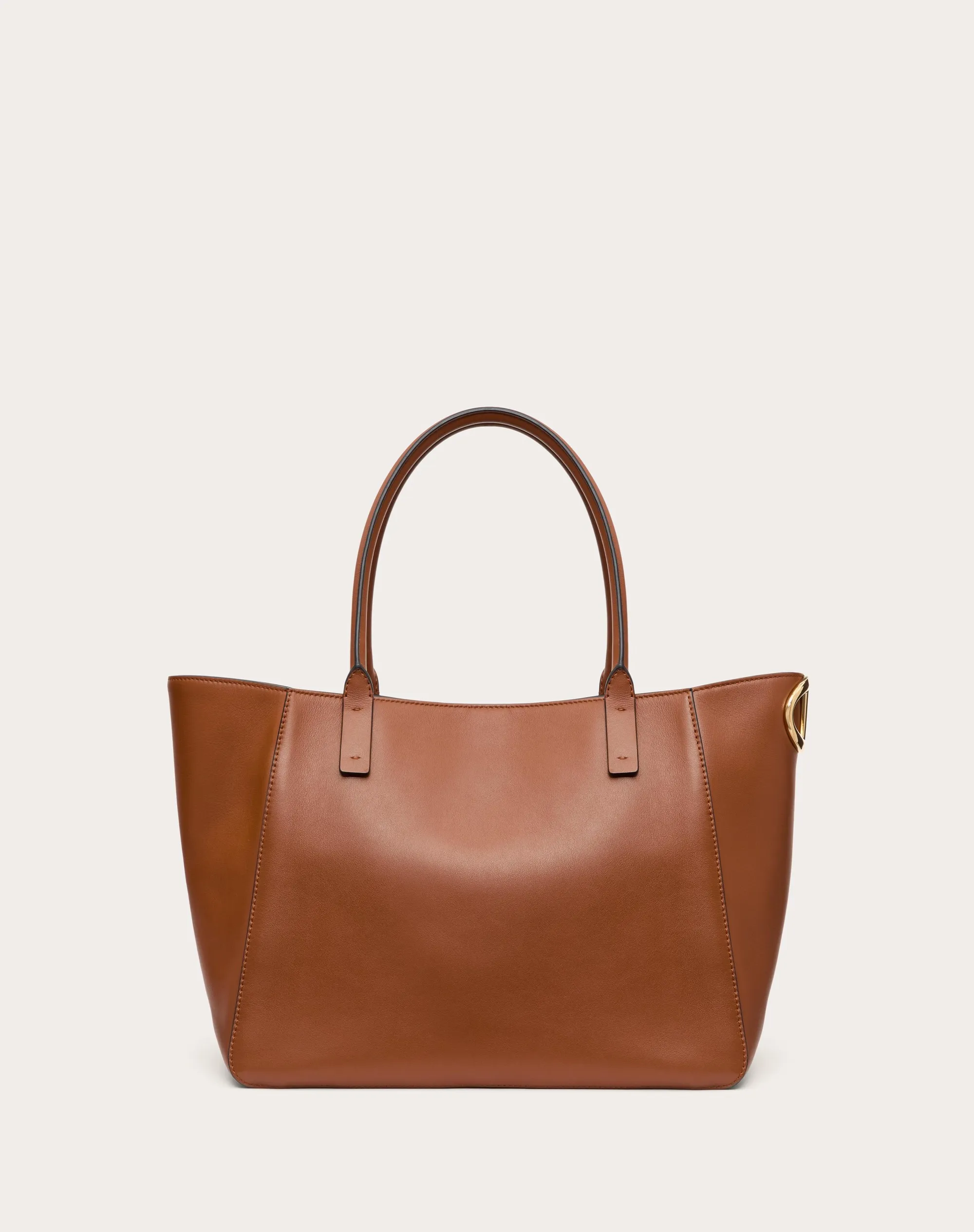 BORSA SHOPPING VLOGO SIDE IN VITELLO NAPPATO