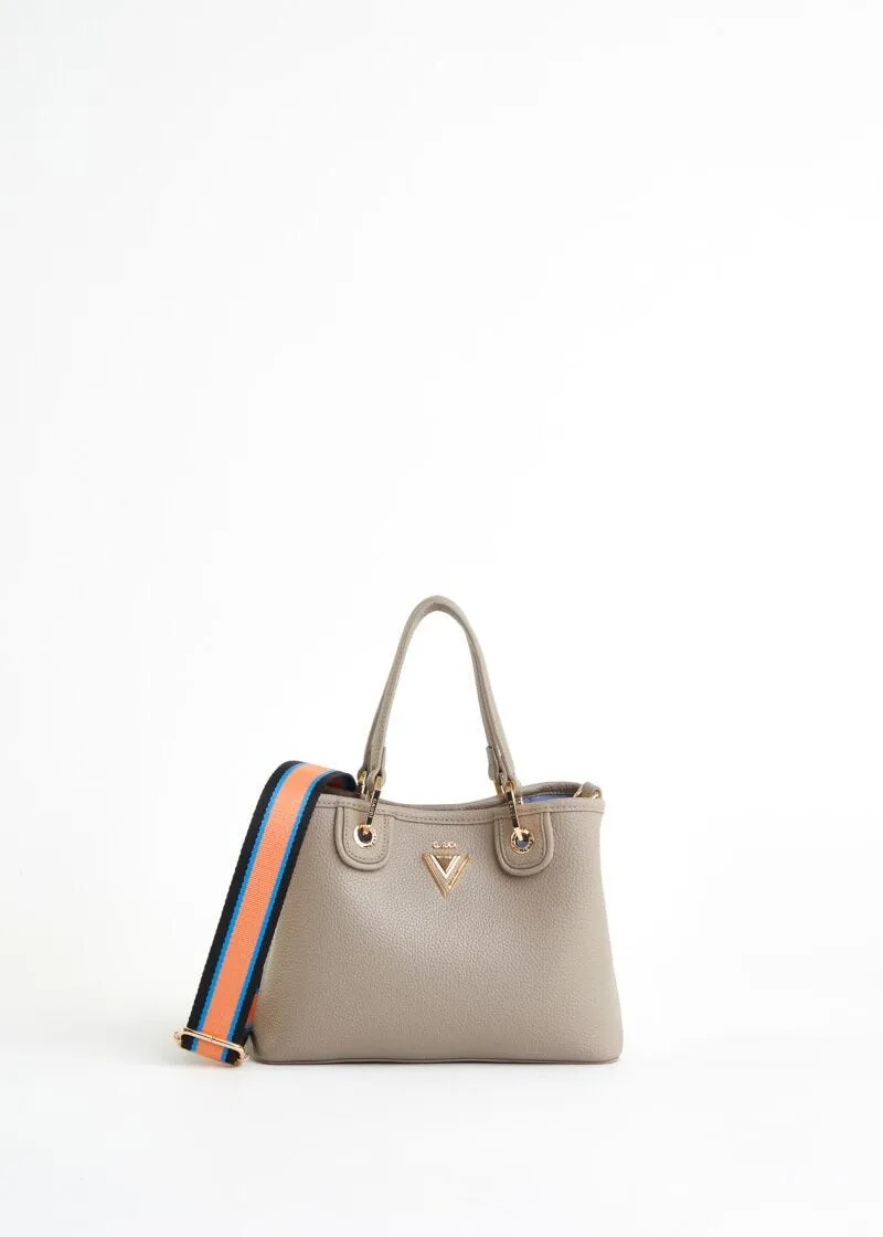 Borsa top handle in similpelle
