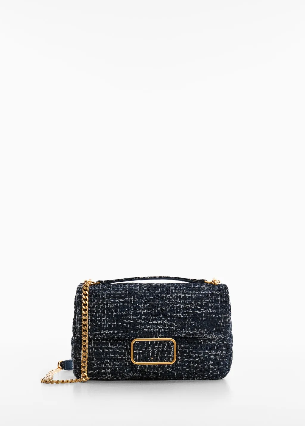 Borsa tweed fibbia