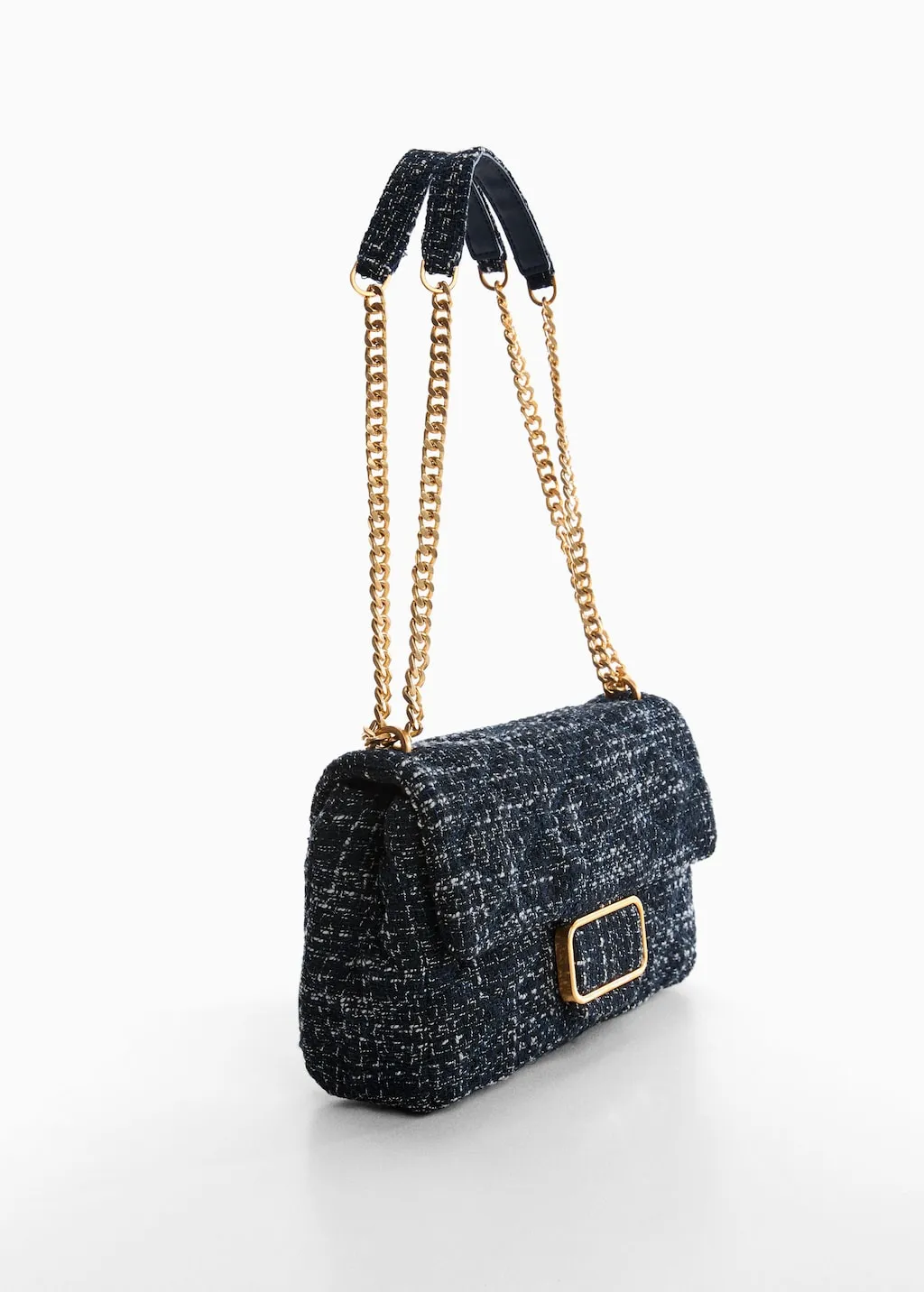 Borsa tweed fibbia