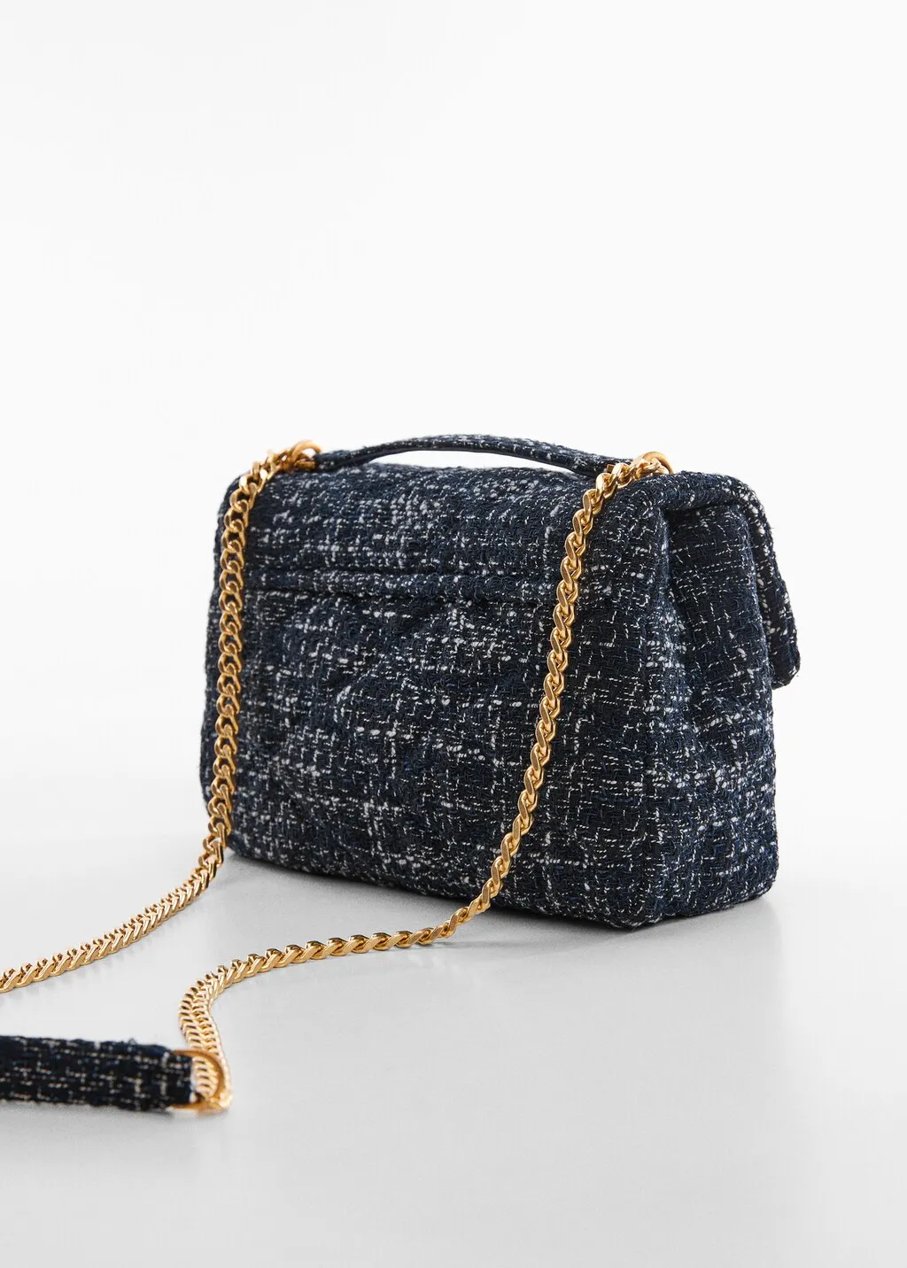 Borsa tweed fibbia