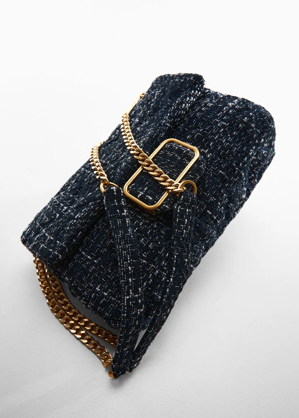 Borsa tweed fibbia