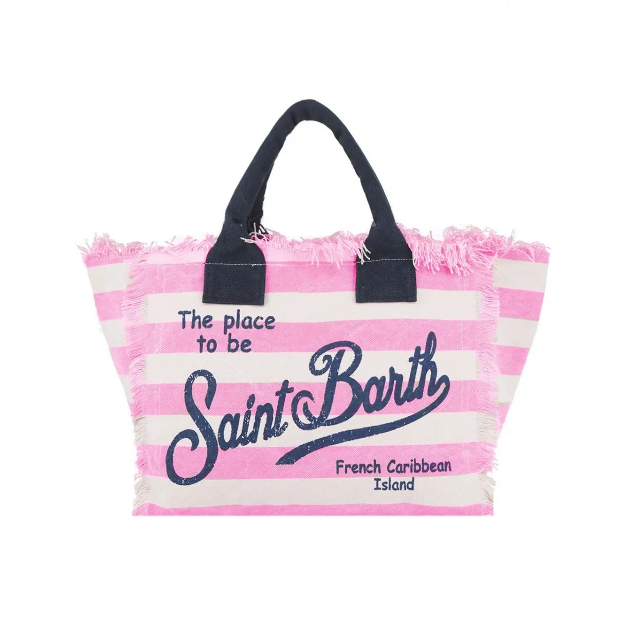 Borsa Vanity A Righe Rosa