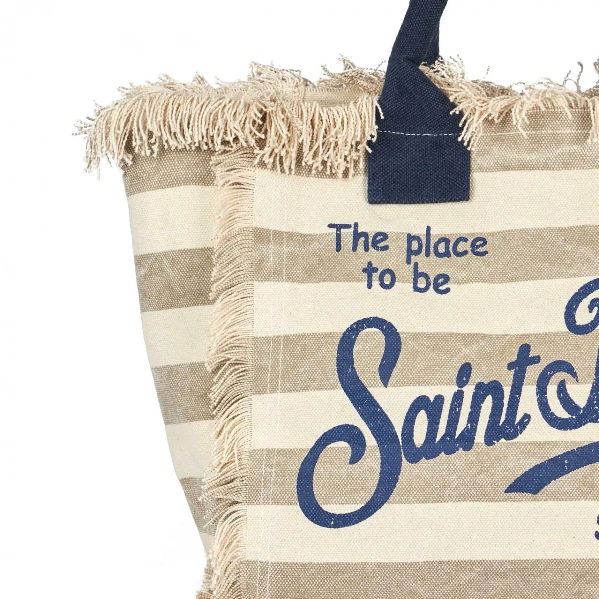 Borsa Vanity A Righe Sabbia