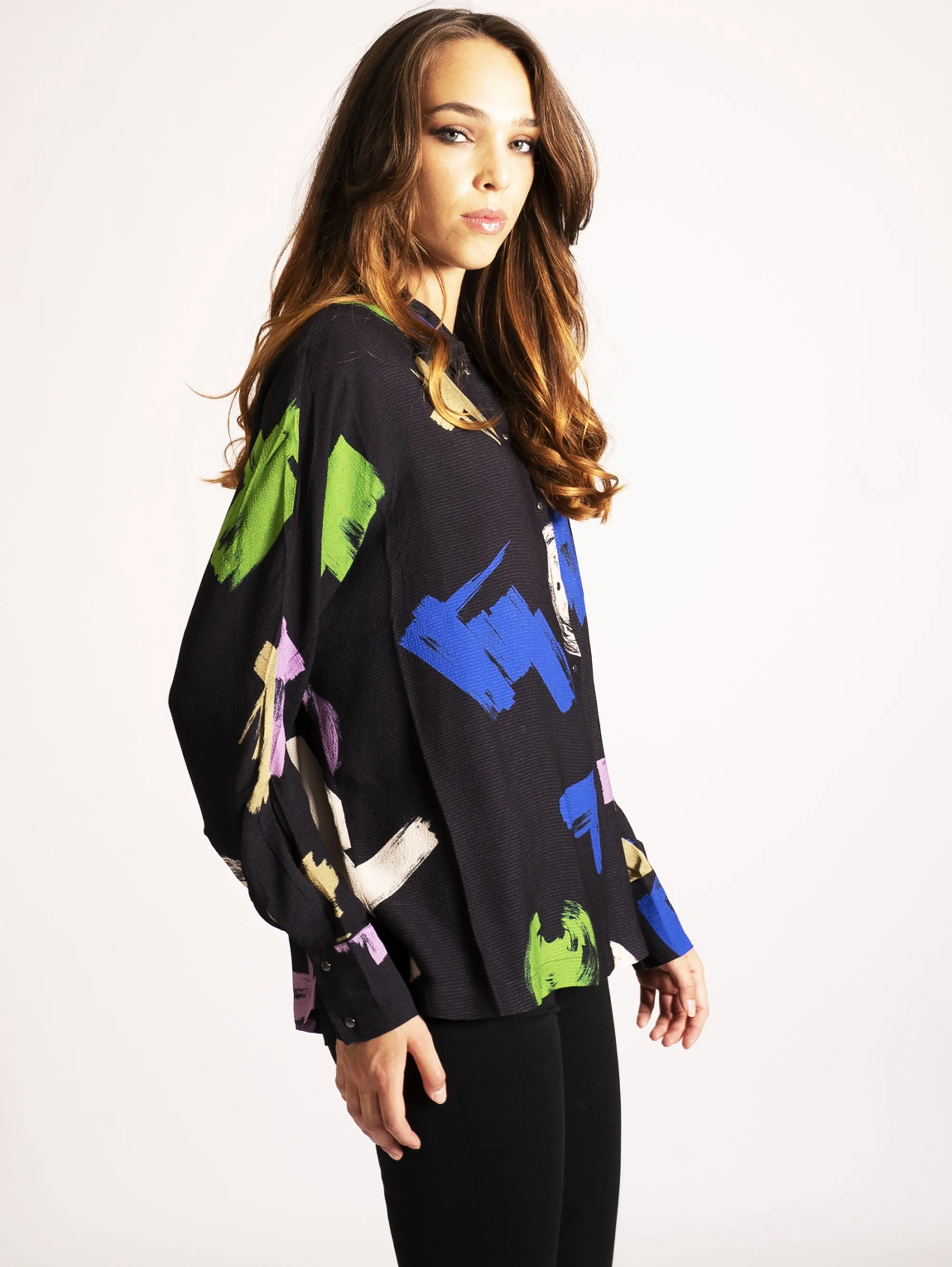 Camicia Over Size Multicolor