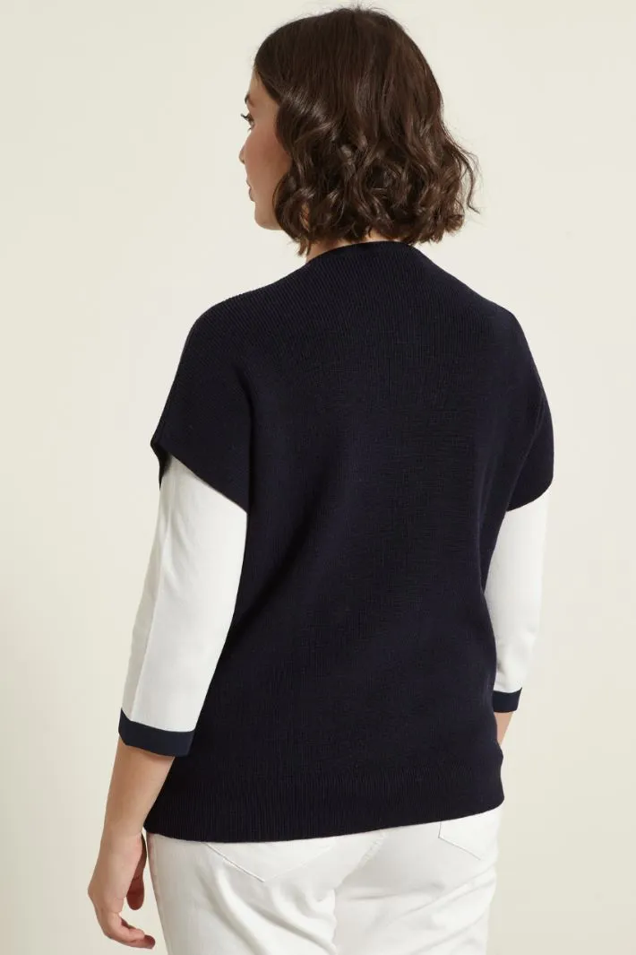 Cardigan con maniche a kimono